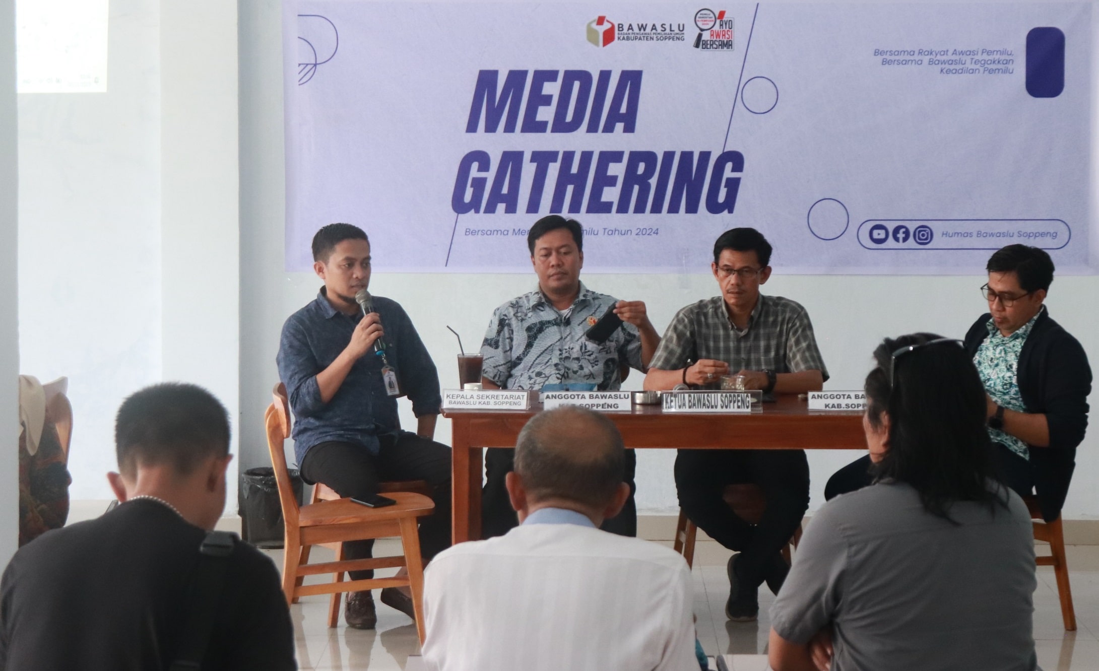 Rawan Hoaks, Bawaslu Soppeng Gaet Media dalam Mengawal Suksesnya Pemilu 2024