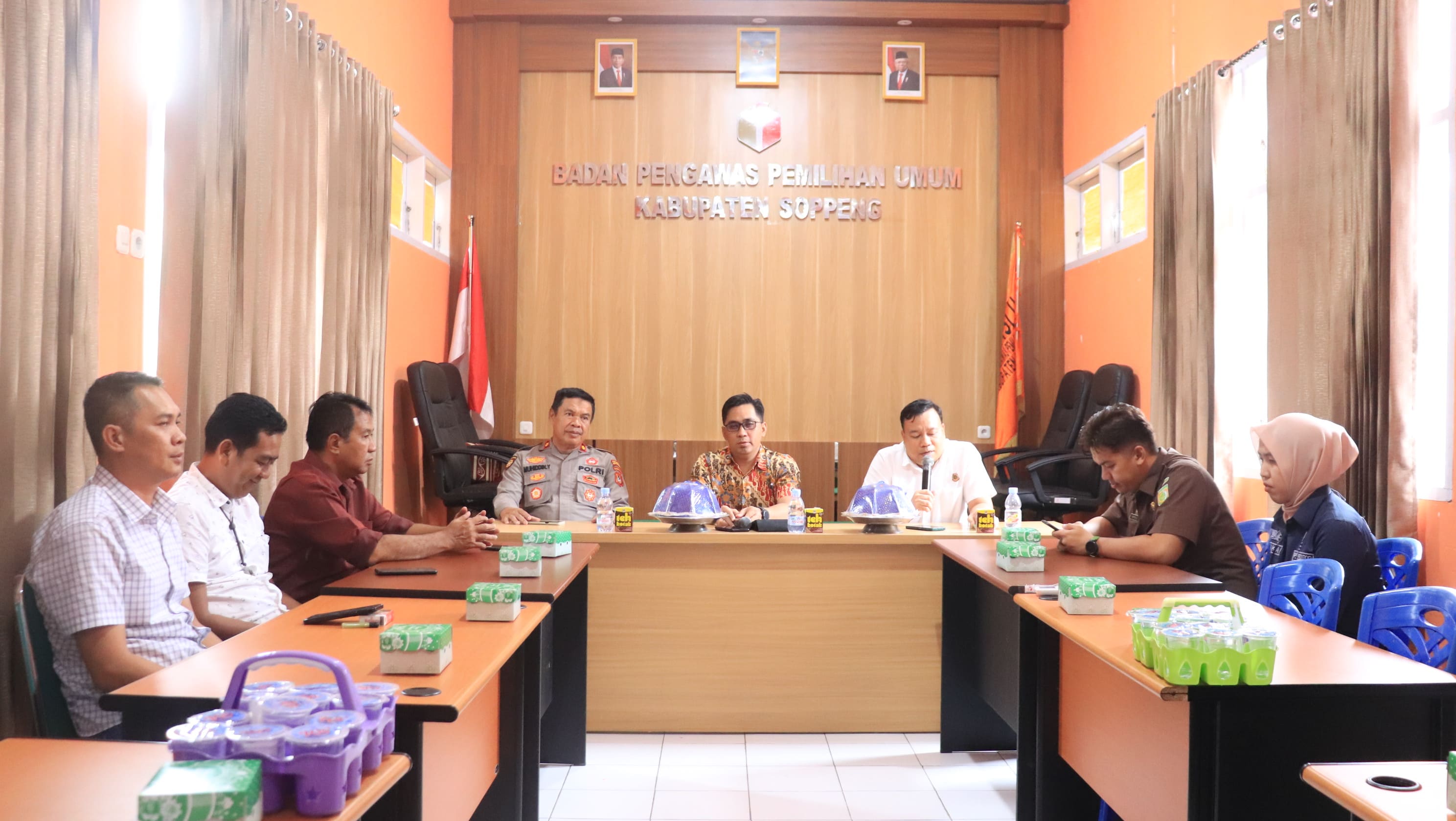 Pertemuan Perdana di Tahun 2023, Gakkumdu Soppeng Intens Tingkatkan Koordinasi