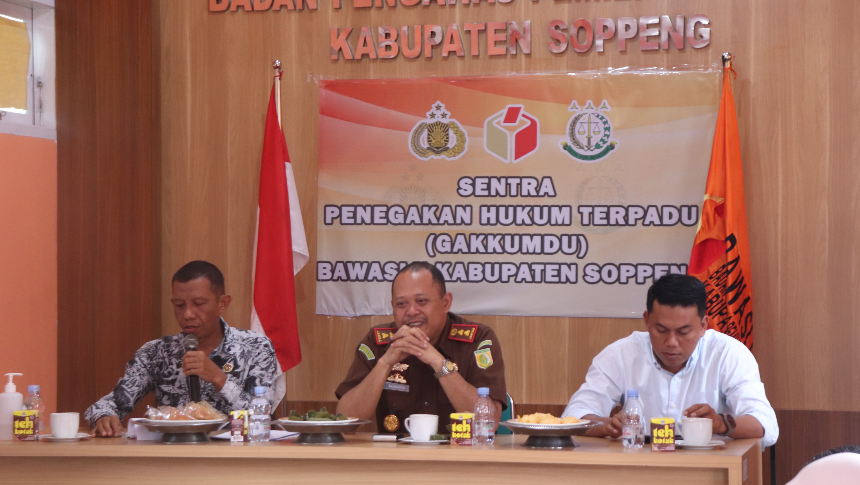 Mantapkan Sinergi, Sentra Gakkumdu Bawaslu Soppeng Jalin Koordinasi