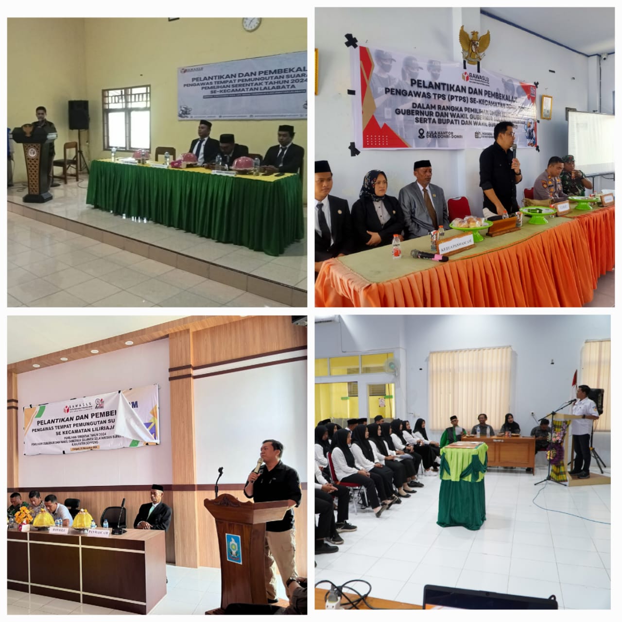 Bawaslu Soppeng Gelar Pelantikan Serentak 467 Pengawas TPS