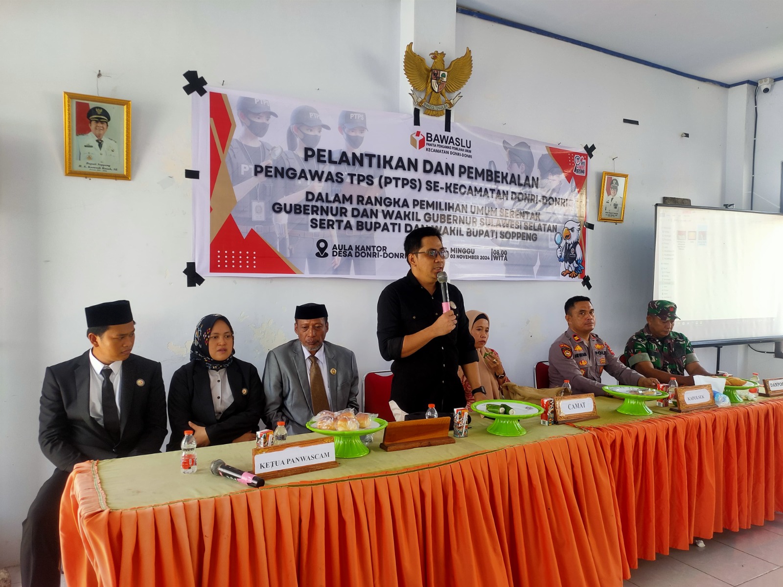 50 Pengawas TPS Donri-Donri Dilantik: Jalil Tekankan Integritas dan Profesionalitas