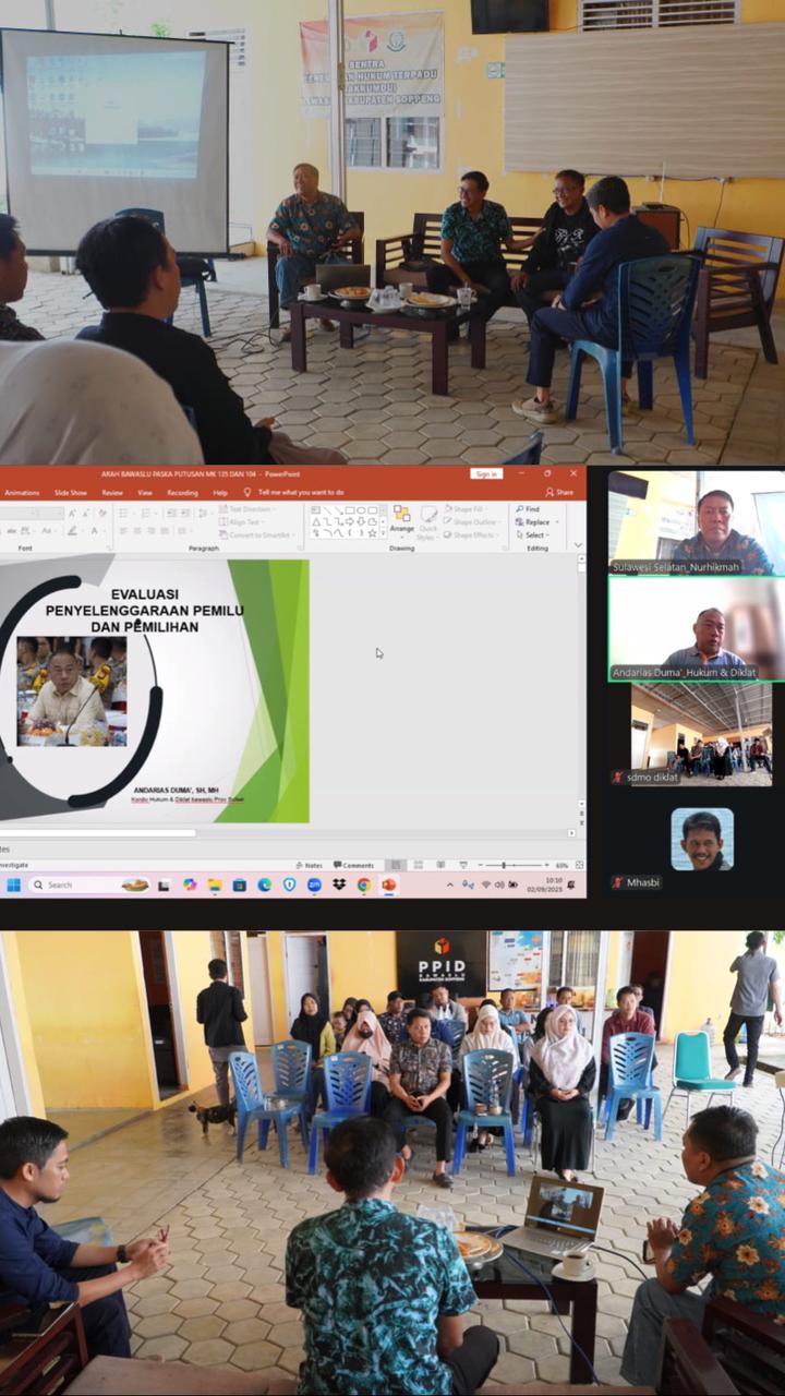 Bawaslu Soppeng Gelar Fasilitasi Layanan Hukum dan JDIH, Tekankan Penguatan Sistem di Masa Non-Tahapan