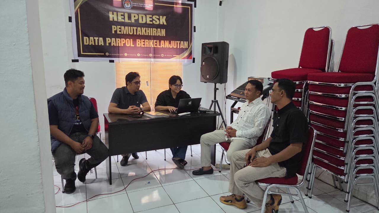 Bawaslu Soppeng Dorong KPU Soppeng, Gencarkan Sosialisasi Pemutakhiran Data Parpol