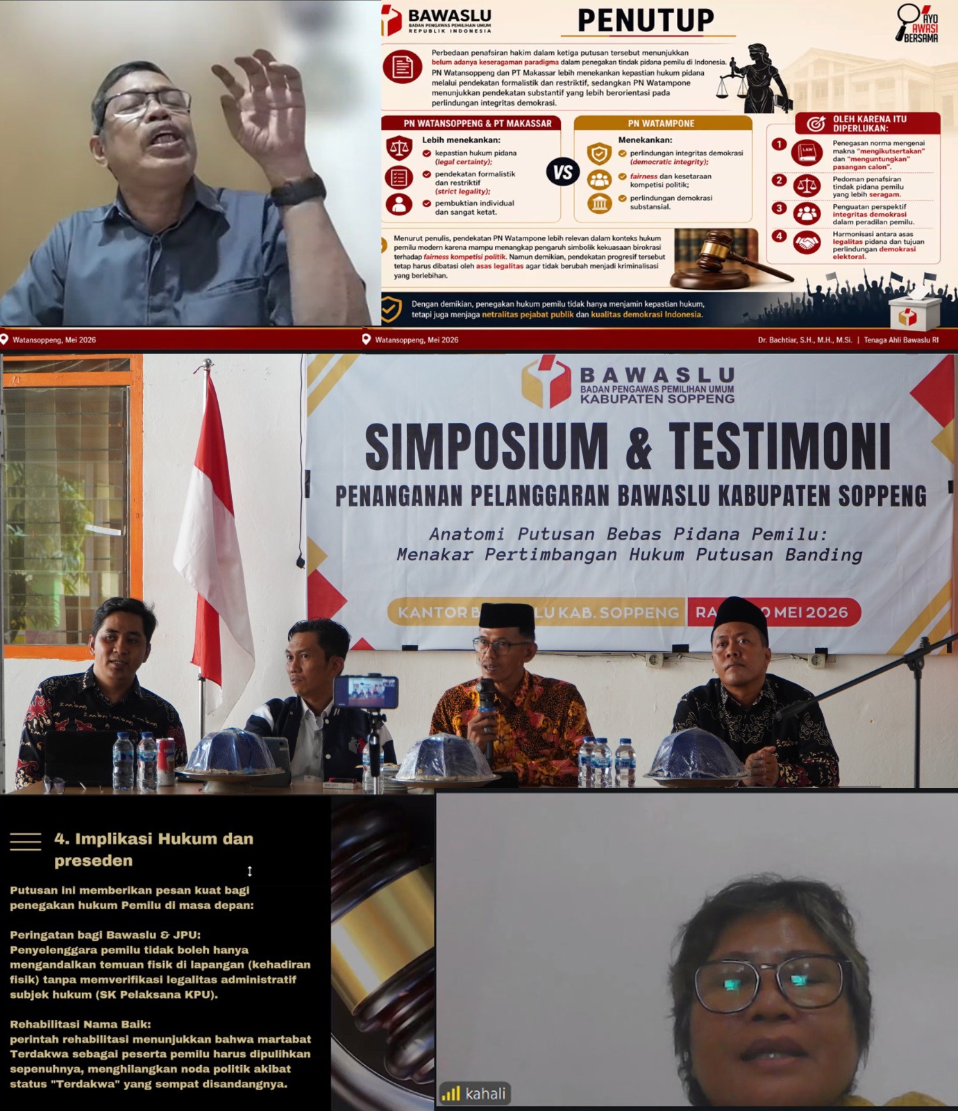 Simposium dan Testimoni Penanganan Pelanggaran Pemilu, Putusan Pengadilan Menjadi Pesan Kuat Penegakan Hukum Kedepan