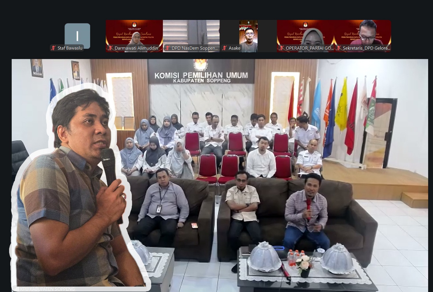 Jelang Akhir Semester I, Abd Jalil Tekankan Parpol Untuk Mutakhirkan Data Pada SIPOL