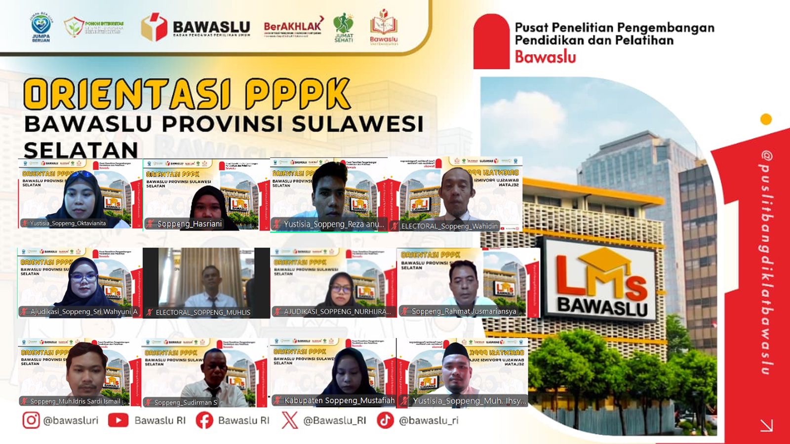 Tingkatkan Kualitas dan Kesiapan Kinerja, PPPK Bawaslu Soppeng Jalani Orientasi