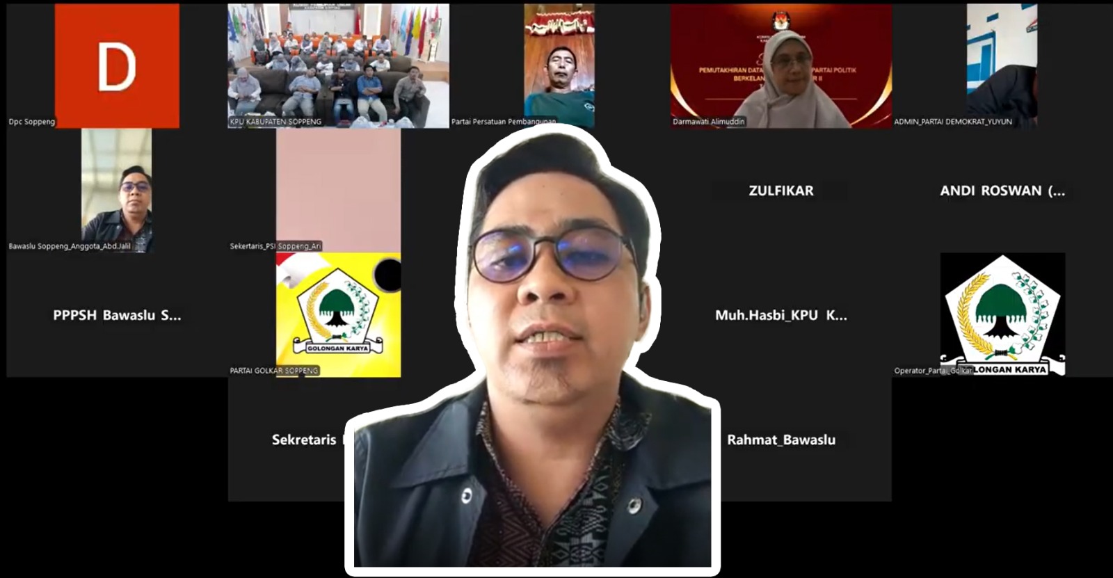 Sosialisasi Pemutakhiran Data Parpol, Bawaslu Soppeng Harapkan Ruang Kolaborasi Dipertahankan