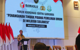 Forum Koordinasi Sentra Gakkumdu, Menko Polhukam: Segera Mitigasi Tindak Pidana Pemilu!