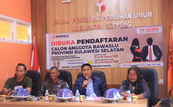 Di Soppeng, Timsel Sosialisasikan Pendaftaran Anggota Bawaslu Provinsi SulSel